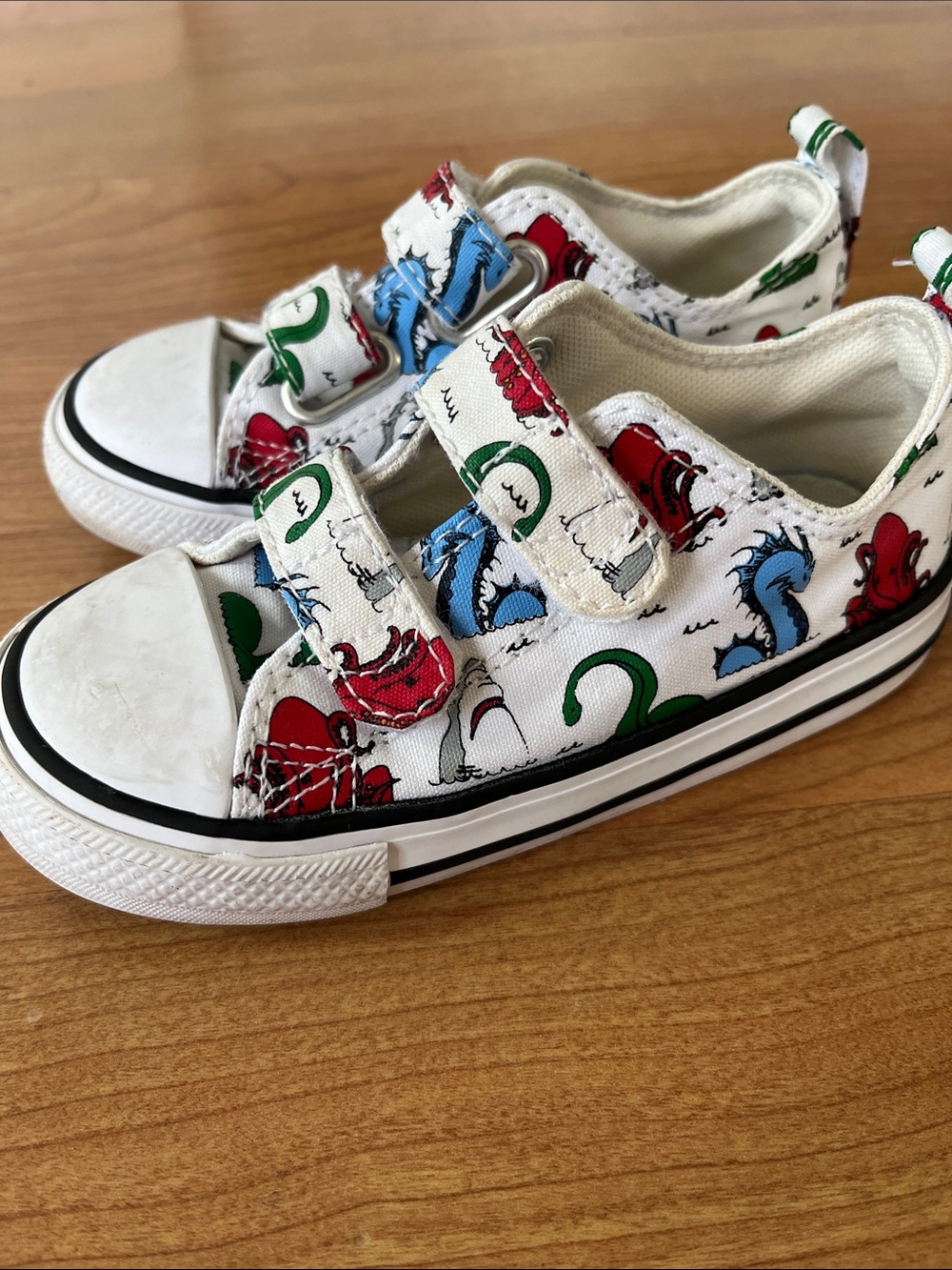 Converse Kids Velcro Sneakers sea creatures print